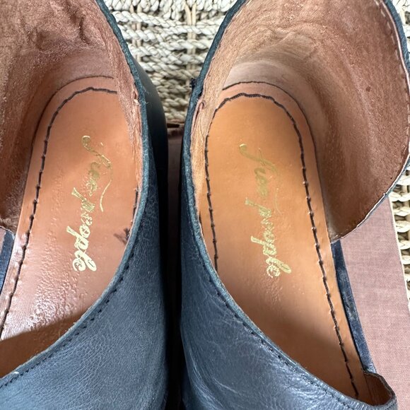 Free People Mont Blanc Leather Sandals Sz EU 37, US 6.5 Black - Picture 7 of 16